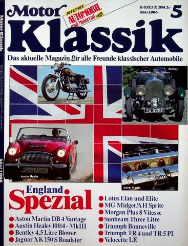 Motor Klassik 05/1986 Motor Klassik 05/1986